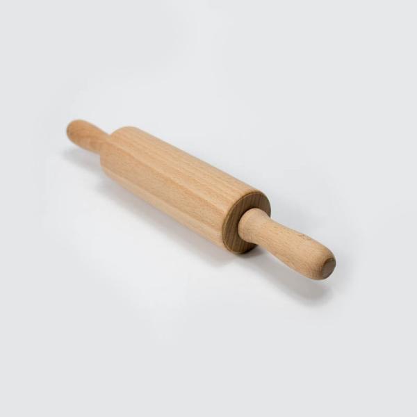 297mm Logo laser Outils de cuisson en bois hêtre Petite broche en bois