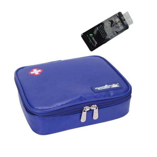 Portable PU Leather Insulated Insulin Cool Bags With Zipper Closure