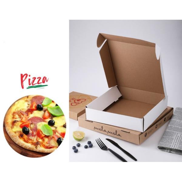 9 10 12inch Biodegradable Disposable Tableware Custom Printed Cardboard Pizza Box