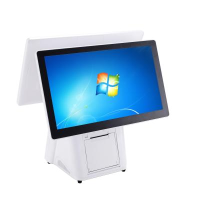 Retail Stores 10 Point Capacitive Touch Dual Screen Android/Win POS Terminal Monitor With Thermal Receipt Printer