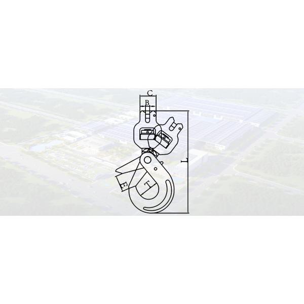 ВРАЩАННЫЙ УГЛОМ КРЮК БЕЗОПАСНОСТИ SLR007-G80