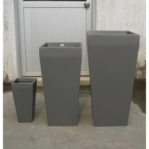 Modern Fiberglass Flower Pots Real or Artificial Tree Planters Customizable