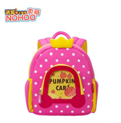 Lovely Pumpkin Angel Design Neoprene Toddler Backpack With Dots