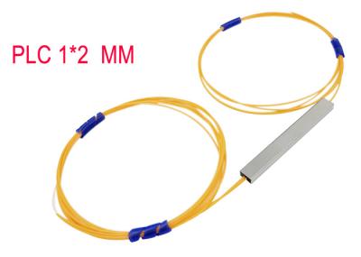 Divisor multimodo 50/125 do PLC da fibra ótica 1×2 0,9 Hytrel 850nm alaranjado