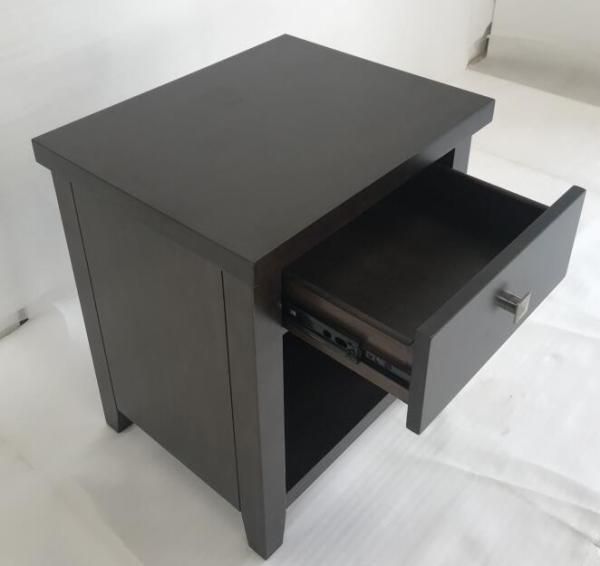 1-Drawer antique wood finish bed side table,wooden night stand for hotel bedroom furniture,hospitality casegoods