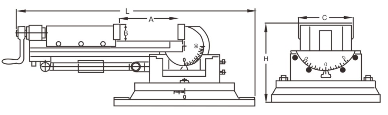 HORIZONTAL AND VERTICAL ROTARY TABLE