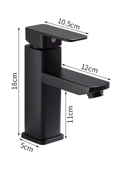 Кран раковины гостиницы Faucet Bathroom нержавеющей стали держателя 304 палубы квадратный