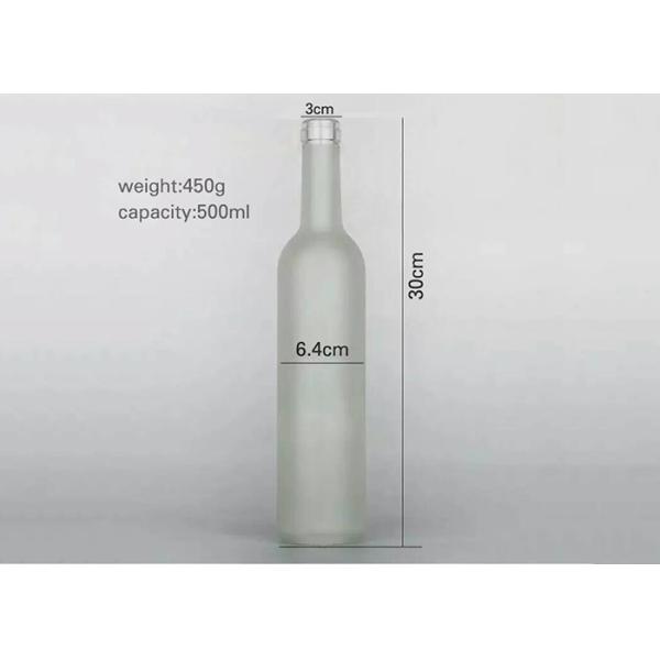 пустые стеклянные бутылки 750ml заморозили особенность прозрачного цвета элегантную