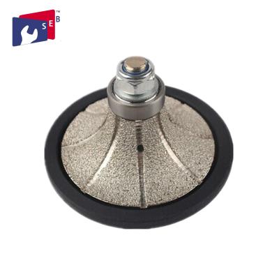 Demi Bullnose Diamond Router Bits , Roundover Router Bit Diamond Hand Profiler
