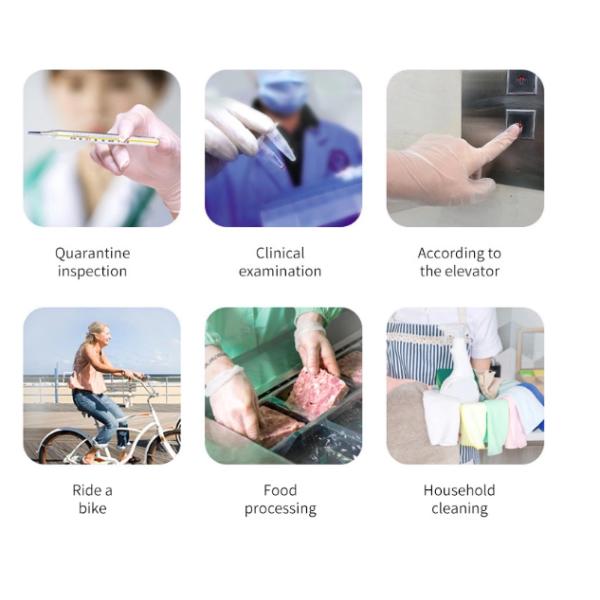 CE Kitchen Disposable Vinyl Gloves For Restaurant