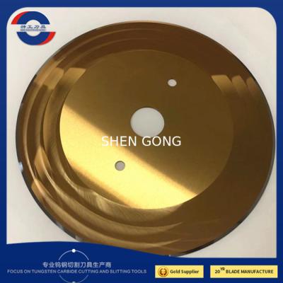 TiN TiCN Coated Circular Round Cutting Blade ODM For Corrugated Board