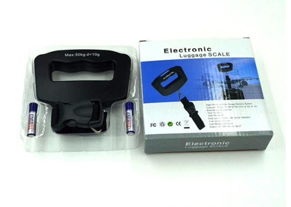Modern Design Portable Weighing Scale For Luggage , Black Color Digital Suitcase Scales