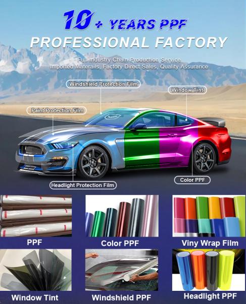 IR Rejection 0.6 Car Covering Self Healing Nano Ceramic PPF Paint Protection Film USA Gloss TPH TPU Matte Clear Foil Roll