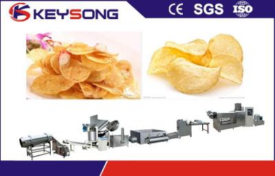 Fried Puffed Potato Chips Making Machine Output 100 - 120kg / H Stable Performance