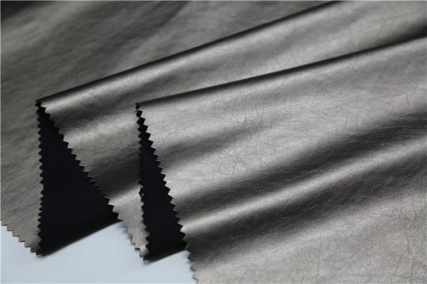 Waterproof Bronze Pu Synthetic Leather 0.4mm Anti - Mildew For Skirt / Bags