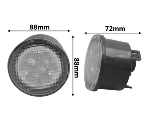 Cast Aluminum Housing Jeep Wrangler Tail Lights / 3w Amber Led Turn Lights