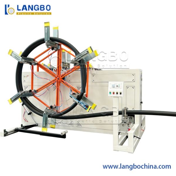 PE Pipe Production Line with 20-630mm Diameter Range ABB Transducer and Single Screw Extruder for Water and Gas Pressure Pipe