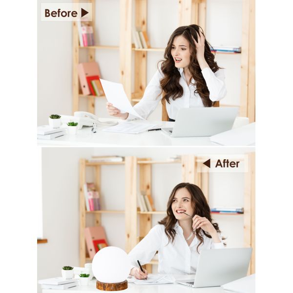 Remote Control Mood Therapy Lamp with 10000 Lux Brightness and 2700-6000K Adjustable Color Temperature