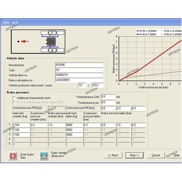 Truck Scanner For WABCO DIAGNOSTIC KIT (WDI) WABCO Trailer WABCO Heavy Duty Diagnostic Scanner Tool+CF19 Laptop