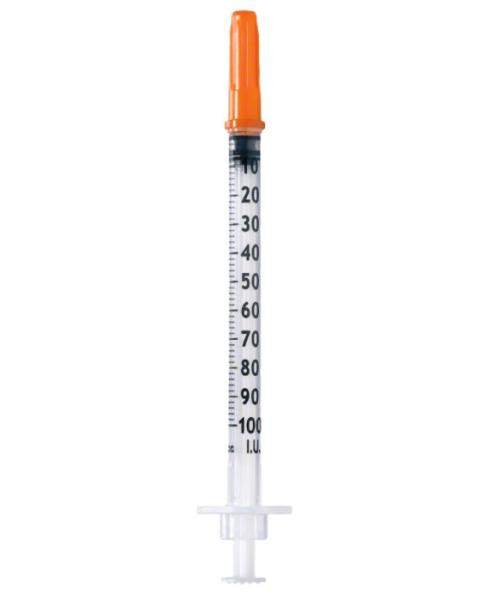 Disposable Insulin Syringe Safety Syringe With Retractable Needle U-40 U-100 0.3ml 0.5ml 1ml