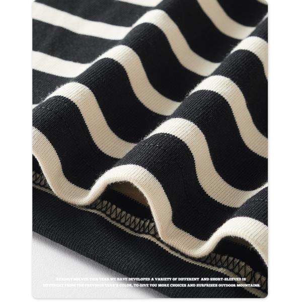 Women'S Over Oversized Crewneck Sweatshirt Loose Basic Striped Tshirt 100% Cotton Men