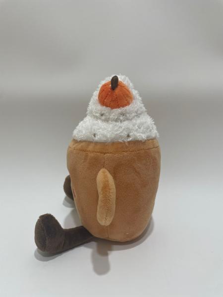 7 Pcs Assorted Pumpkin Latte Plush Toys, Cute Food Stuffed Animals For Kids And Home Decoration
