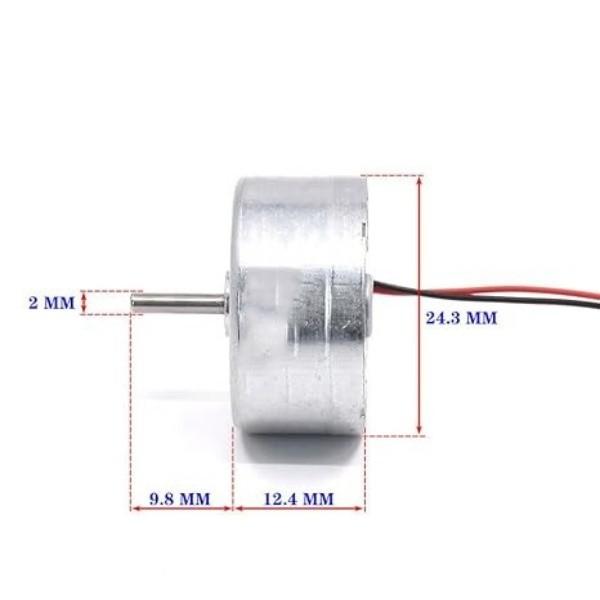 Round Brushed DC Electric Motor 2000rpm-20000rpm 4mm RF-300CA Motor