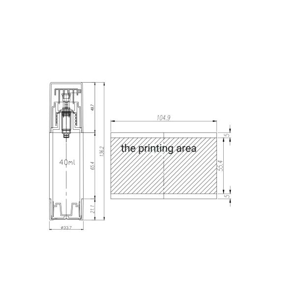 15ml 30ml 40ml Airless Pump Bottle Multifunctional Durable K1304