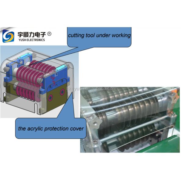 Multiple Groups of Blades PCB De-paneling Machine PCB Dividing Equipment LED Cutting