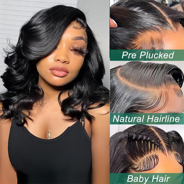Brazilian Hair Short Bob Transparent Bob Wigs Hd Lace Front Human Hair Wigs 8-14 Inch