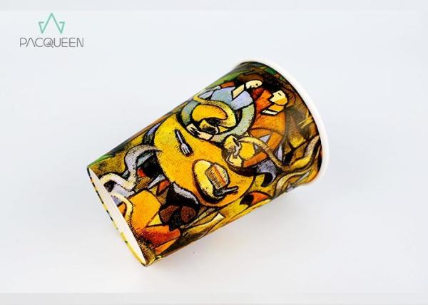 Multi Size Single Wall Paper Cups Color Well Designed For Liquid Beverage