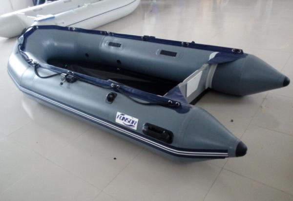 PVC Coated Fabric Aluminum Floor Foldable Inflatable Boat / Dinghy