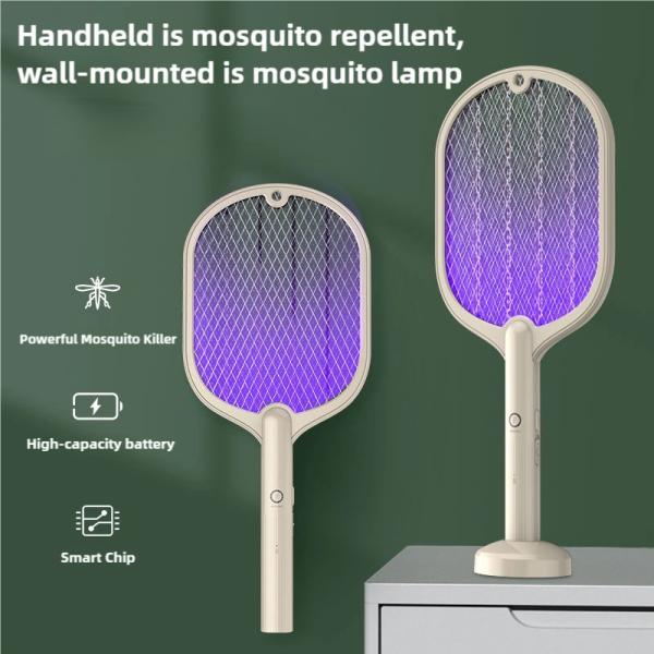 JZ High Voltage Rechargeable Suspension Mosquito Lamp + USB Type Bug Zapper 2 In 1 Electric Mosquito Swatter