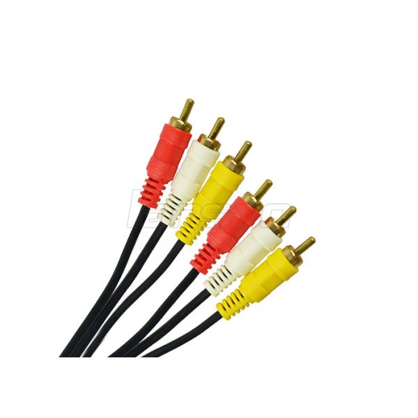 Круглый экстренныйый выпуск привязывает кабель 2R/3R RCA RCA 3 кабеля 2 RCA видео- для камер CCTV