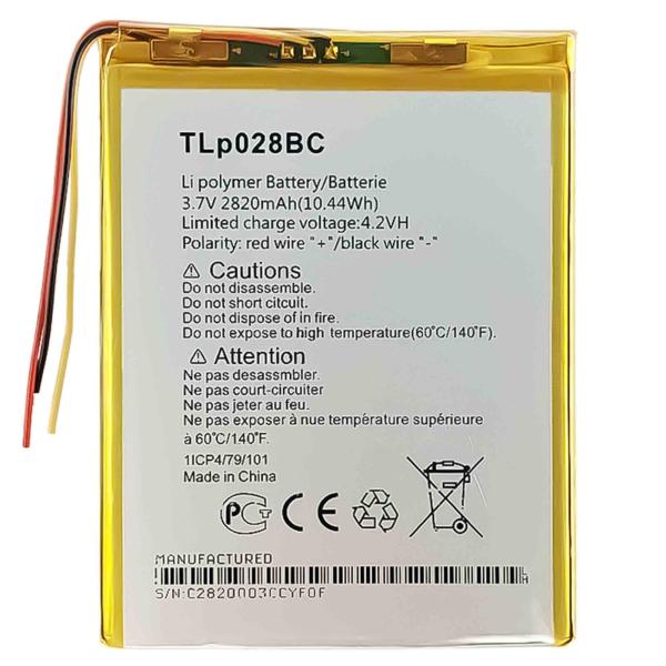 TLP028BC Bateria para Alcatel Pixi3 7.0 028B2 9002 OT9002 OT8055 OT8057 2820mAh 3.7V