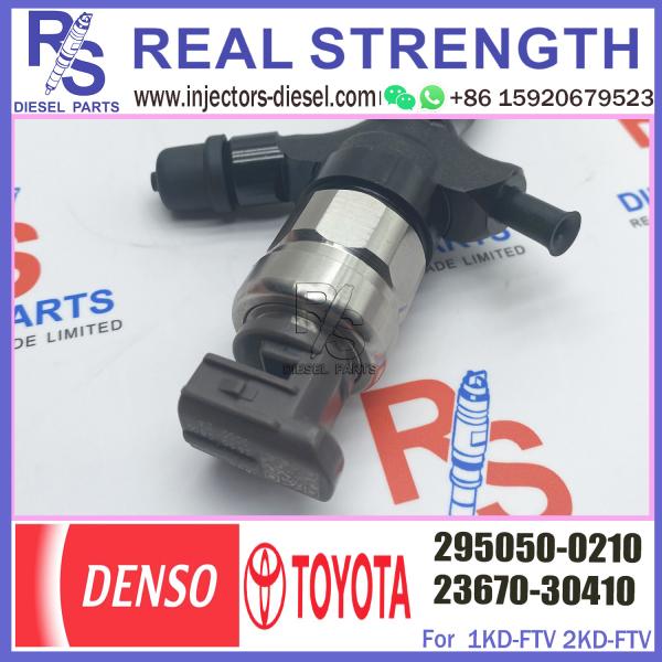 Injetor de combustível comum do trilho, 295050-0210 para TOYOTA 1KD-FTV 23670-39255, 23670-30410, 23670-39355