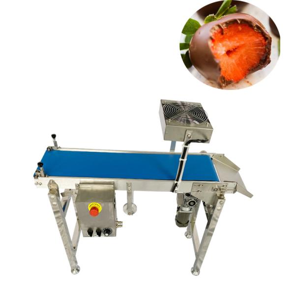 PE8 Commercial Fan Cooling Chocolate Enrober Machine Donut 3.2m Tunnel