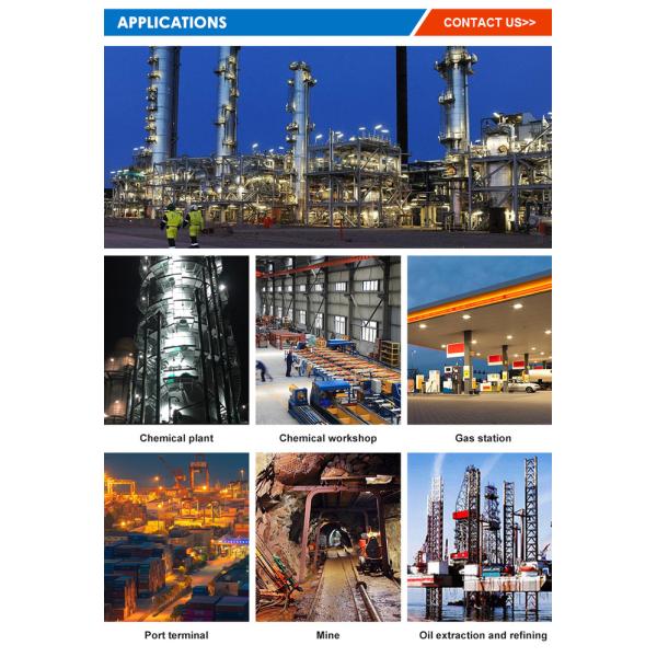 OEM ATEX Одобрение светодиодного освещения закаленное стекло класса 1 Div 1 осветительные приборы