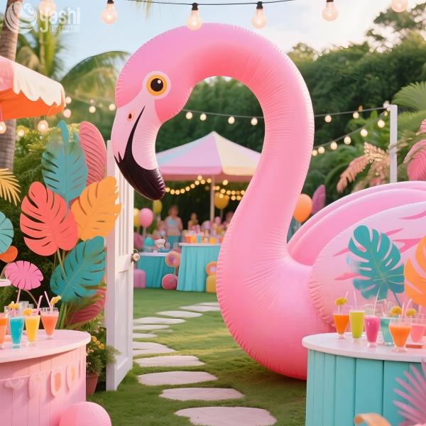 Cartoon Inflatable Arch Balloon Flamingo for Party Wedding Decorations