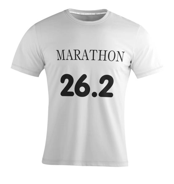 100% Polyester Marathon T Shirt With Customzied Logo And Sponsor Logo