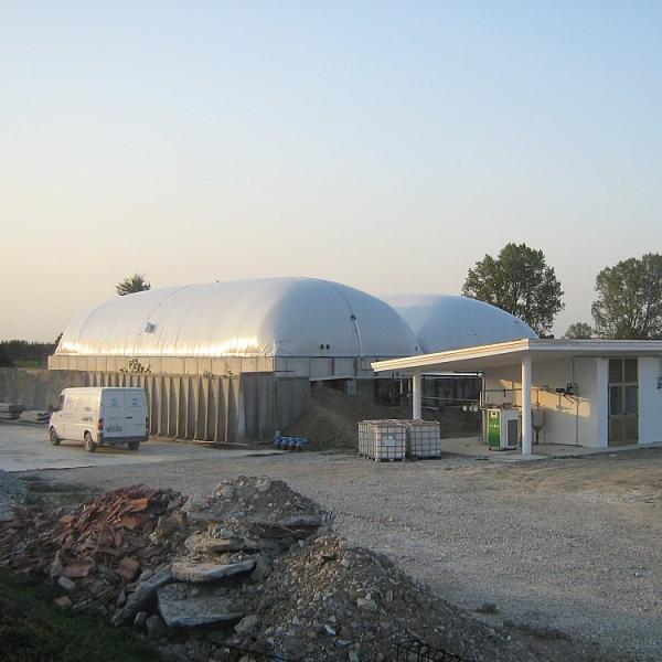 Rectangular Double Membrane Biogas Holder For Lagoon Customized Size