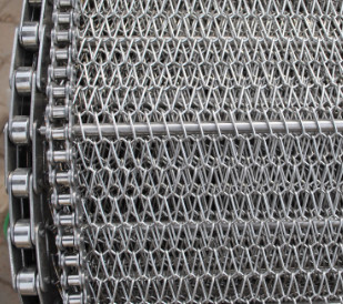 304 Stainless Steel Balanced Weave Food Processing Belts For Eggs
