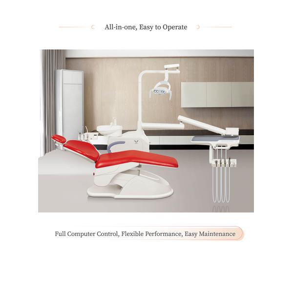 Electricity PU Cushion Patient Dental Chairs 12mm Frame