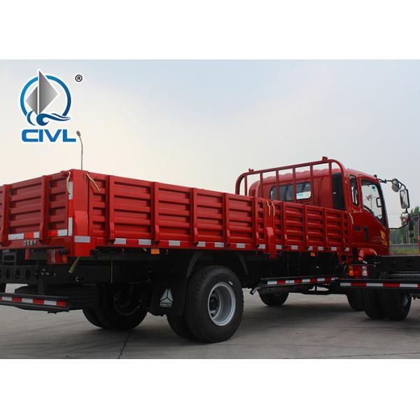 LHD 4X2 6 Tires sidewall truck 4 Tons HOWO SINOTRUK Light Duty Cargo Box Trucks