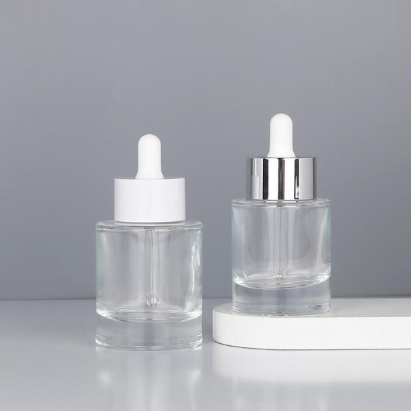 15ml 1oz 30ml 50ml Clear Frosted Glass Oil Bottle Green Transparent Dropper Bottle for Cosmetics Packaging Sealing Type