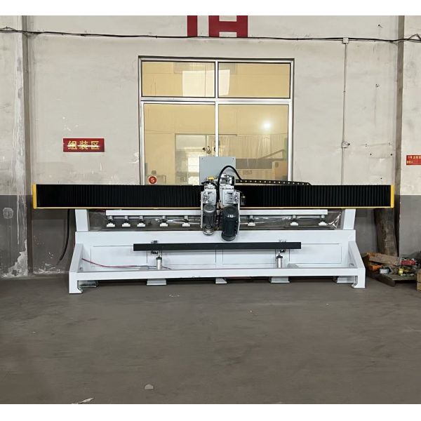 ZEUS 45 Degree Chamfering Machine One Cutting One Edging PLC Control Gearbox