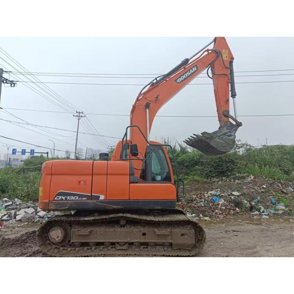 Сильная мощность 13 тонн Использованный экскаватор Doosan DX130 Гидравлический копальщик для продажи