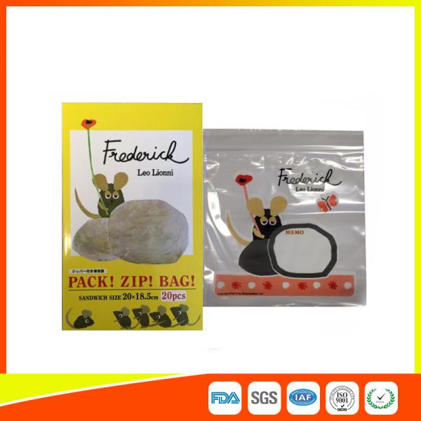 Sacs en plastique recyclables de serrure de fermeture éclair d'impression colorée petits avec des conceptions