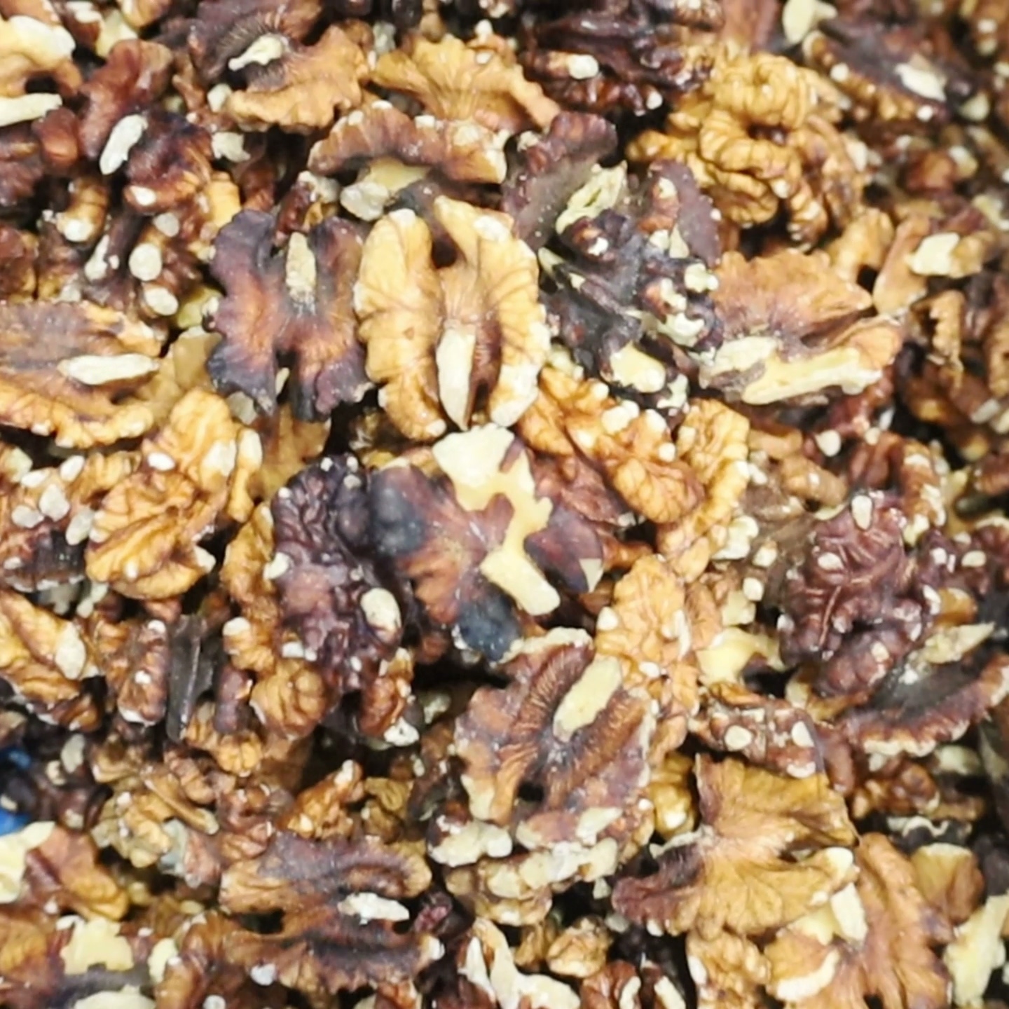 Quick walnut kernel sorting machine with deep learning AI and 12 adaptive outlets, enabling grade-based pricing from 15 separated categories