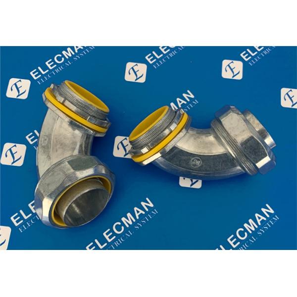 Zinc 90 Degree Liquid Tight Connector 1-1/2 Inch